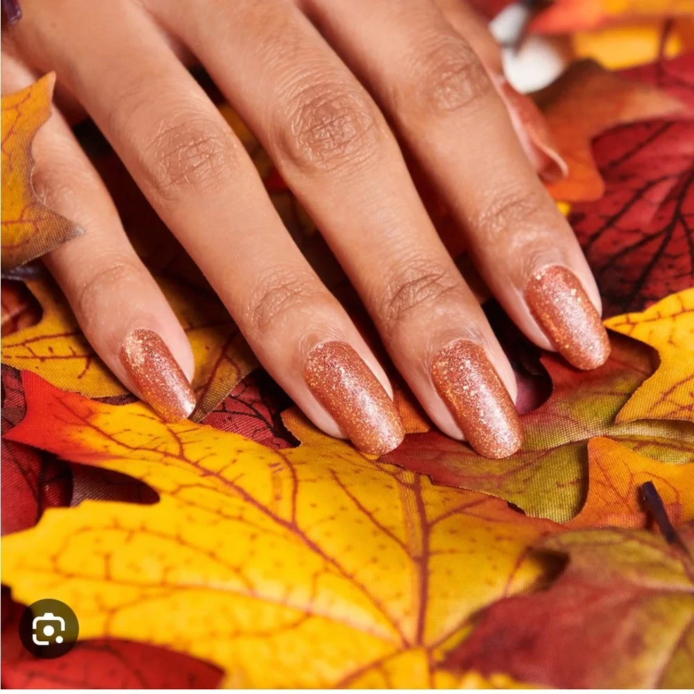 *Retired* Color Street: Coming in Hot | Orange Copper Gold Fall Metallic Glitter